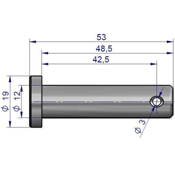 Sworzeń ucha łańcucha bocznego C-330 (50163250)-78994