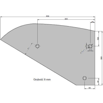 Skrzydło odkładni 4-skibowy Pług-79043