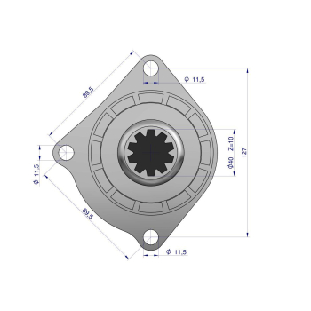 Rozrusznik z reduktorem MF4 Import-79068