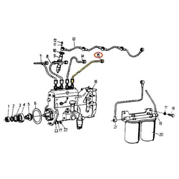 Przewód IV cylindra C-360-79303