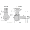Przegub kierowniczy 105mm - M28x1,5 3599679M91 Massey Ferguson TAQ-8076