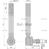 Przegub kierowniczy 240mm - M24x1,5 3764286M1 Massey Ferguson TAQ-8078