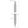 Ząb ładowacza C-330 700 mm Tur-80899