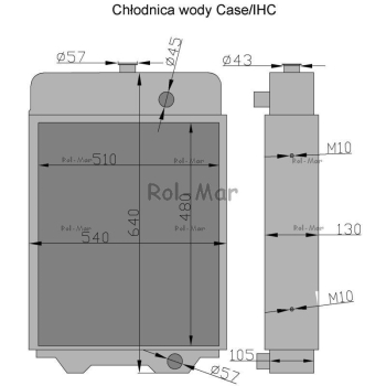Chłodnica wody Case/IHC-81350