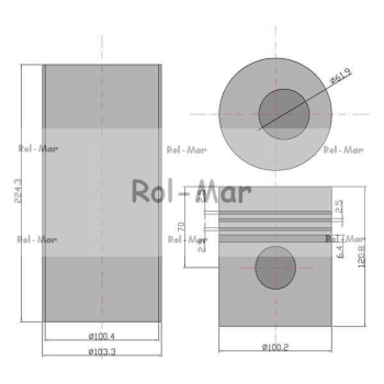Zestaw naprawczy silnika A4.248 (839079) 742466M1, 747050M91, 747428M91 Massey Ferguson/Perkins-81670