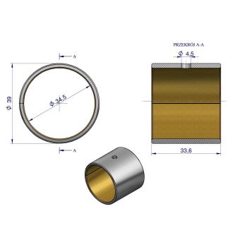 Tuleja korbowodu MF4 Bimetaliczna-81682