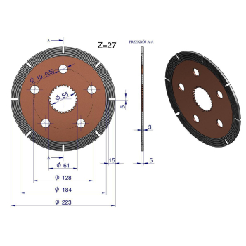 Tarcza cierna hamulca MF3/MF4 1860964M2-82159
