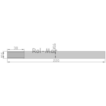 Palec ślimaka z uchwytem 16 x 265 mm AZ49886 John Deere-82488