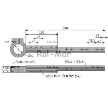Pierścień ślizgowy główki kosy AH168634 John Deere.-82597