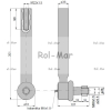 Przegub kierowniczy 270mm - M22x1,5 04388223 Deutz-Fahr TAQ-82990