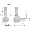 Przegub 105mm 20-22mm AL82826 John Deere-82995