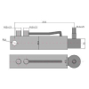 Cylinder hydrauliczny, siłownik wspomagania układu kierowniczego MF3 Kraj 7009031M1 (SMT1R.40.22.140-00)-82999