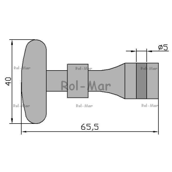 Zaczep osłon gumowy długi 65mm 804951.0 Claas-83056