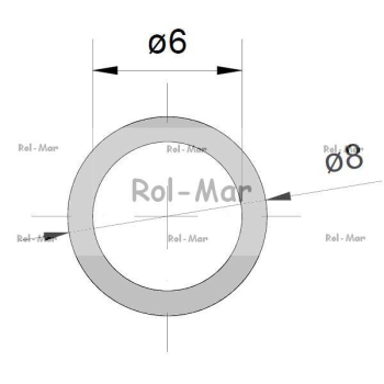 Wąż  tekalan ciśnienie robocze 12MP fi zew.8mm / fi wew.6mm  6*8  Polyurethane-83394