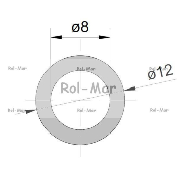 Wąż  tekalan ciśnienie robocze 12MP fi zew.12mm / fi wew.8mm   8*12  Polyurethane-83396