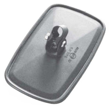 Lusterko z metalowym uniwersalnym uchwytem  232 x 145, mocowanie fi 15-18 mm