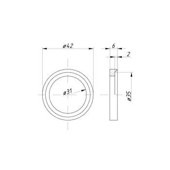 Gniazdo zaworu wydechowego nadwymiar 1,00 C-360-83468