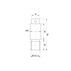 Czop skrzyni biegów 84121075  C-385-8353