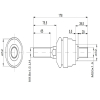 Przegub kierowniczy 178mm - M18x1,5L - M20x1,5 049006 Case TAQ-83561