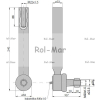 Przegub kierowniczy 210mm - M22x1,5 04392038 Deutz TAQ-83733