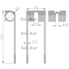 Palec podbieracza prasa Krone 938158.1 5.5/28/76/145-8374