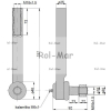 Przegub kierowniczy 185mm - M18x1,5 3428955M1 Massey Ferguson TAQ-83759