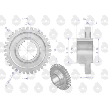 Koło III biegu C-360 ORYGINAŁ URSUS-84050