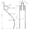 Palec zgrabiarka karuzelowa Deutz Fahr Kverneland 8/40/82/445 06580259-84603