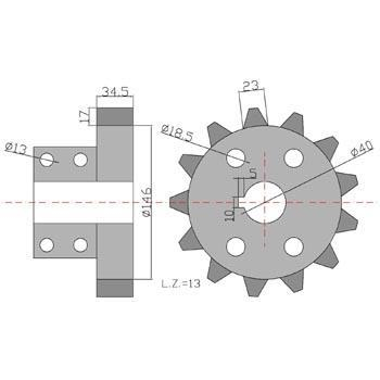 Koło B40 Kopaczka-855