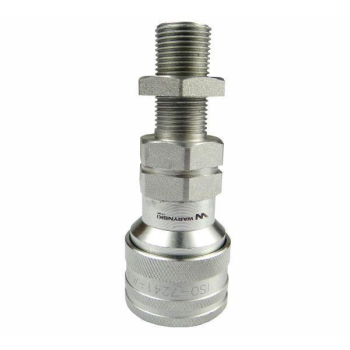 Szybkozłącze hydrauliczne gniazdo long M18x1.5 gwint zewnętrzny EURO (9100818GL) (ISO 7241-A) Waryński-86198