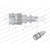 Szybkozłącze hydrauliczne gniazdo long M18x1.5 gwint zewnętrzny EURO PUSH-PULL (9100818GL) (ISO 7241-A) Waryński-868