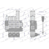 Rozdzielacz hydrauliczny 3-sekcyjny max przepływ 40L 1-sekcja pływająca  Waryński-86923