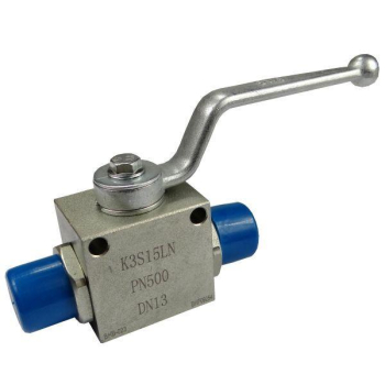 Zawór kulowy hydrauliczny 3-drożny M22x1.5 z otworami montażowymi-86954