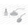 Zawór kulowy hydrauliczny 2-drogowy 2/2 M22x1.5 15L z otworami mocującymi 500 bar Waryński-87829
