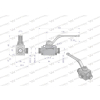 Zawór kulowy hydrauliczny 3-drogowy 3/2 M22x1.5 15L z otworami mocującymi 500 bar Waryński-87895