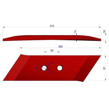 Dłuto prawe Pottinger Vulcan-89087