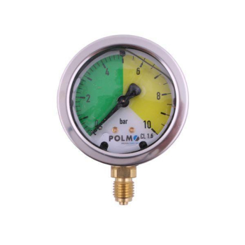 Manometr glicerynowy M63 0-10 bar gwint M12x1.5 obudowa kwasoodporna. Opryskiwacz POLMO-89981