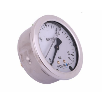 Manometr glicerynowy M63 0-16 bar tylne przyłącze G1/4" POLMO