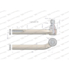 Przegub kierowniczy prawy 280mm- M24x1,5 133743617 WARYŃSKI-90602