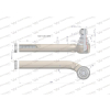 Przegub kierowniczy lewy 280mm- M24x1,5 133743619 WARYŃSKI-90608