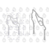 Uszczelka kadłuba cylindrów krążelit grubość 0.8mm C-330  ORYGINAŁ URSUS-90881