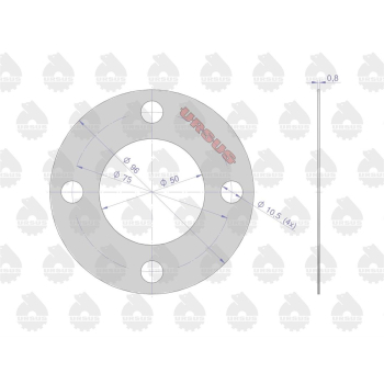 Uszczelka wałka sprzęgłowego krążelit 0.8mm C-360  ORYGINAŁ URSUS