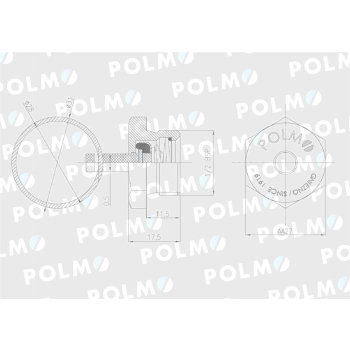 Zawór odwadniający zbiornika powietrza 1/2 BSP 1664505MP ( sprzedawane po 5 ) POLMO-91636