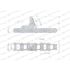 Łańcuch obrywacza kolb kukurydzy CA627-76Ps 8 płytek zastosowanie New Holland 84977231 Waryński-91982