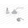 Zawór kulowy hydrauliczny 3-drogowy 3/2 M16x1.5 10L z otworami mocującymi 500 bar Waryński-92970