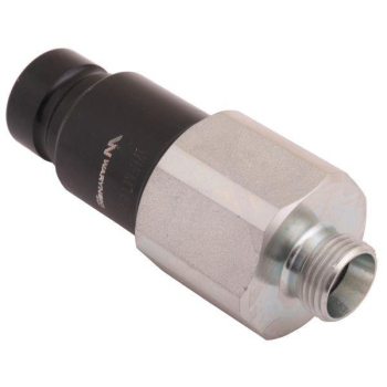 Szybkozłącze hydrauliczne suchoodcinające wtyczka M18x1.5 12L gwint zewnętrzny ISO16028 Waryński-92983