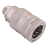 Szybkozłącze hydrauliczne gniazdo z eliminatorem ciśnienia M18x1.5 gwint zew. EURO PUSH-PULL (9100818G) (ISO 7241-A) 