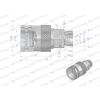 Szybkozłącze hydrauliczne gniazdo z eliminatorem ciśnienia M22x1.5 gwint zew. EURO PUSH-PULL (9100822G) (ISO 7241-A) 