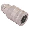Szybkozłącze hydrauliczne gniazdo z eliminatorem ciśnienia M22x1.5 gwint zew. EURO PUSH-PULL (9100822G) (ISO 7241-A) 