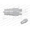 Szybkozłącze hydrauliczne wtyczka z eliminatorem ciśnienia M22x1.5 gwint zew. EURO (9100822W) (ISO 7241-A) Waryński-